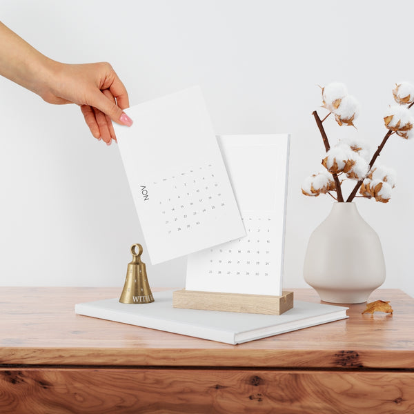 Vertical Desk Calendar