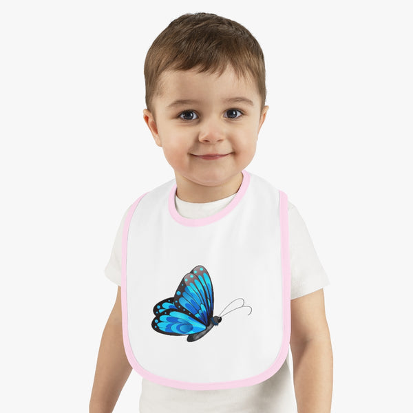 Baby Contrast Trim Jersey Bib