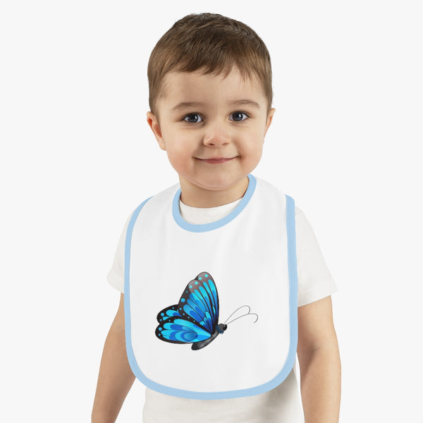Baby Contrast Trim Jersey Bib